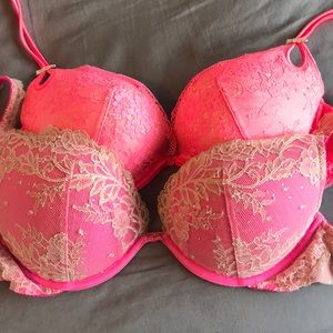 TWO Victoria Secret Padded Push Up Bras